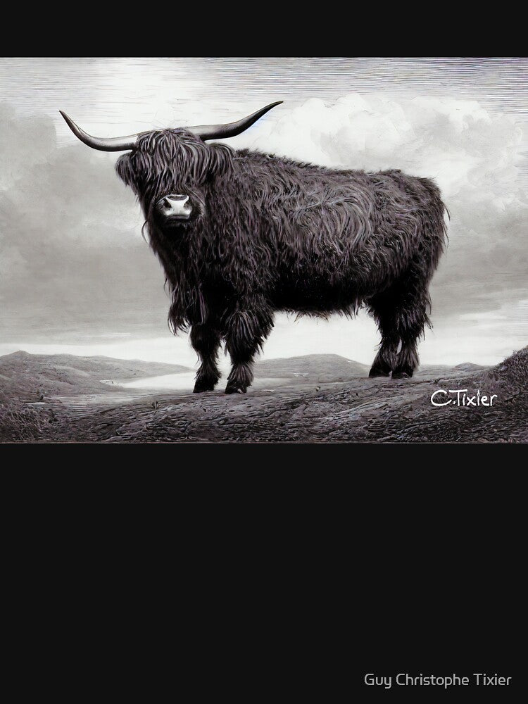 Highland cow by Guy Christophe Tixier