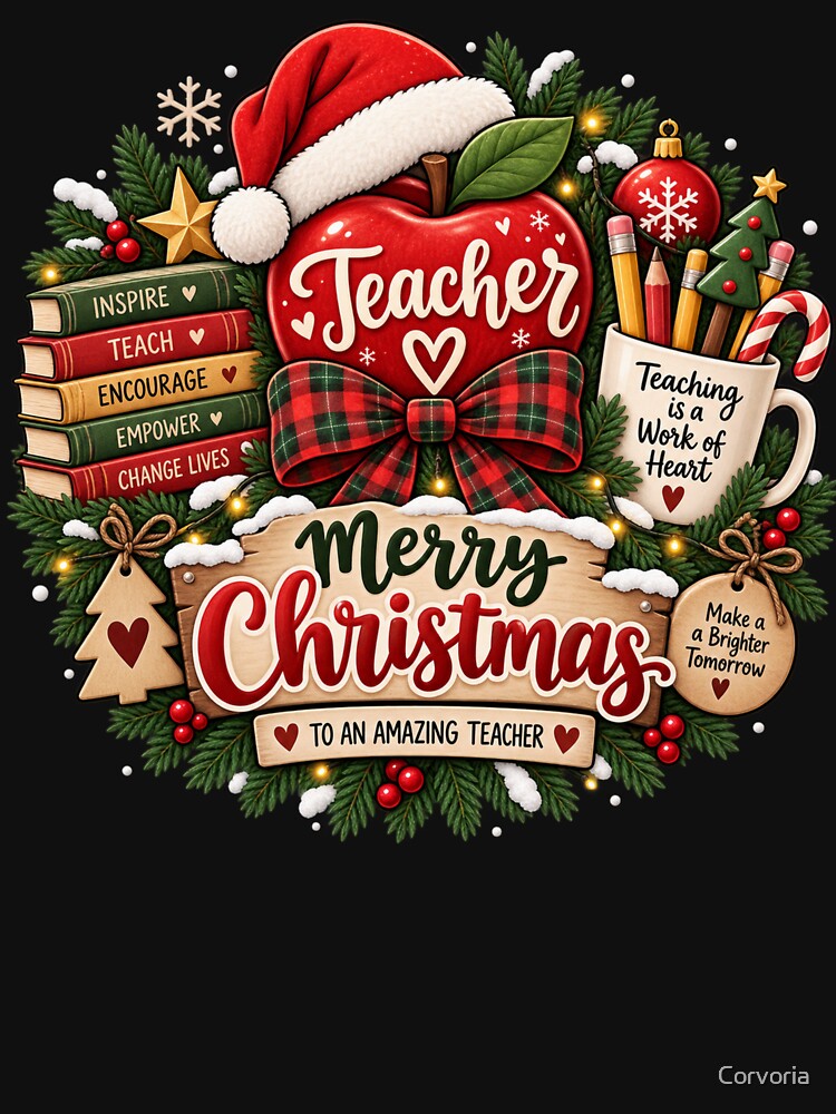 Christmas Teacher Gift Amazing Teacher Holiday Classroom Style by Corvoria