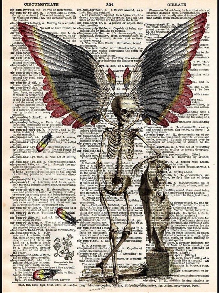 Skeleton Fairy Grunge Fairycore Aesthetic Gothic Cottagecore by Inkrebel