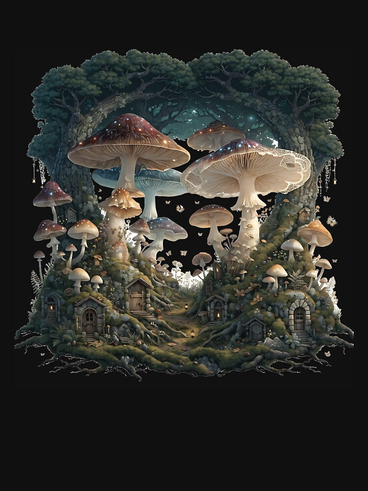Enchanted Mushroom Forest by Neural-canvas