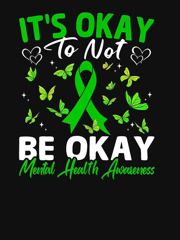 Mental Health Awareness Ribbon by Happycapyco