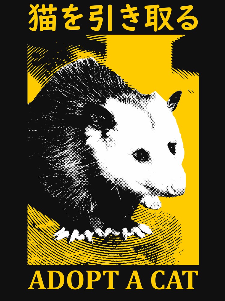 Adopt a Cat Opossum Yellow by VintageMedatsu