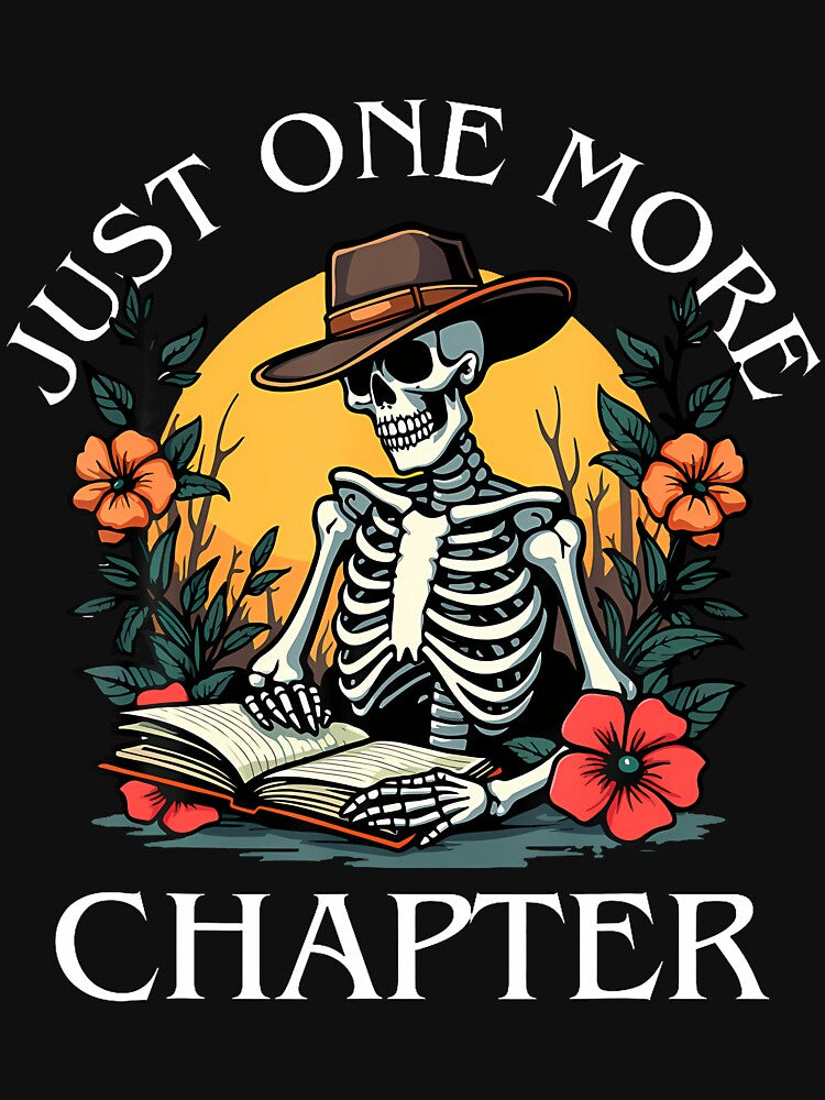 Just One More Chapter Reading Book Lover Bookworm Reader by donadonvgran