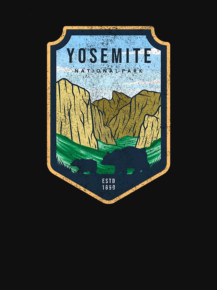 Vintage Distressed Yosemite National Park by Marguritesuzy