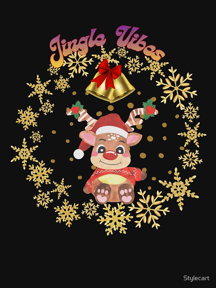 Jingle Vibes Christmas Bell Design by Stylecart