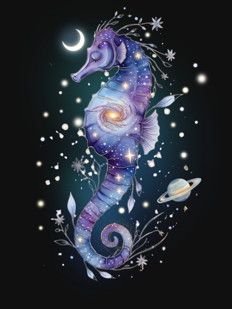 Celestial Seahorse Galaxy Sea Creature by MoonSoul Studio