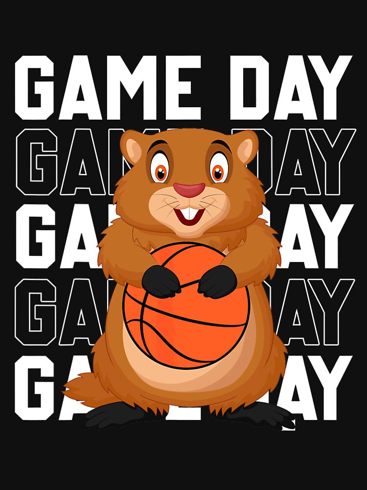 Game Day Groundhog Basketball For Fan, Sport And Groundhog Gift by LordZaraki