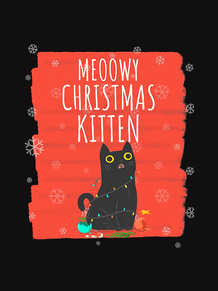 Cute Cat Meoowy Christmas Kitten by Voddaly15