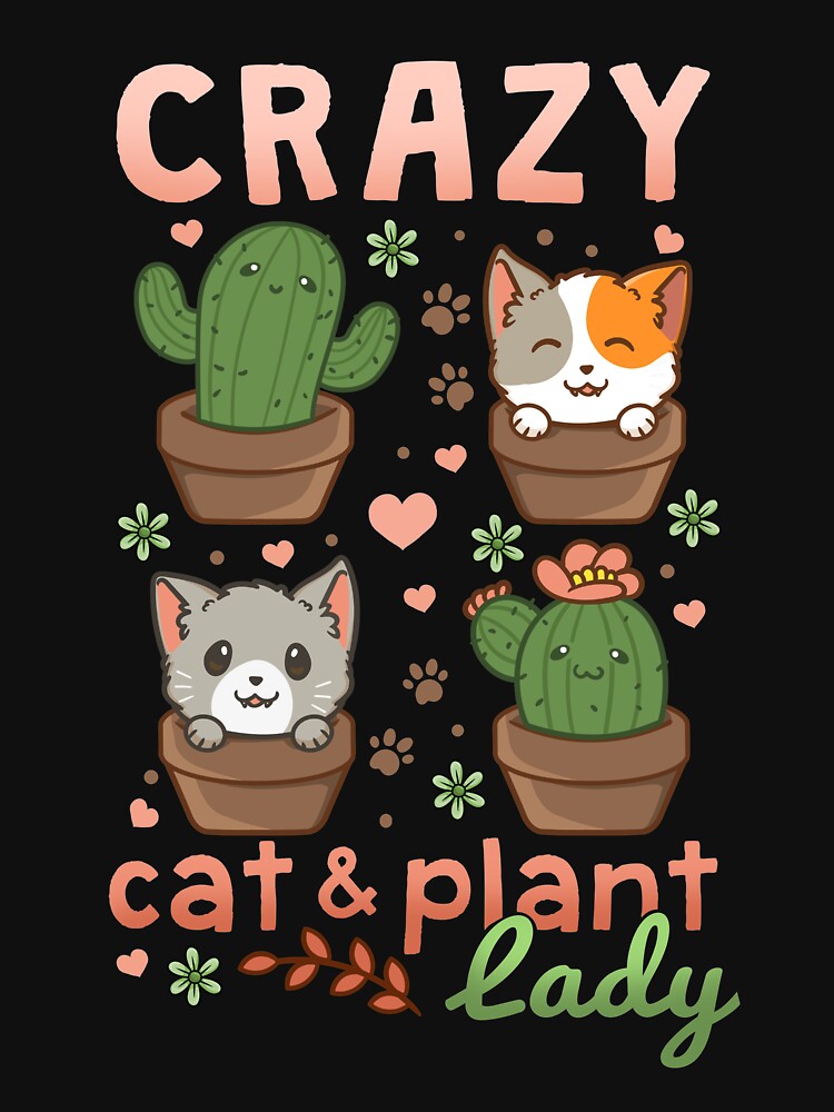 Cat Plant Lady by CreativeGiftShp