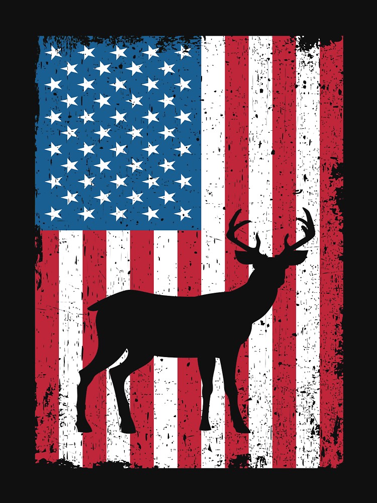 Deer hunting american flag by ibra2712