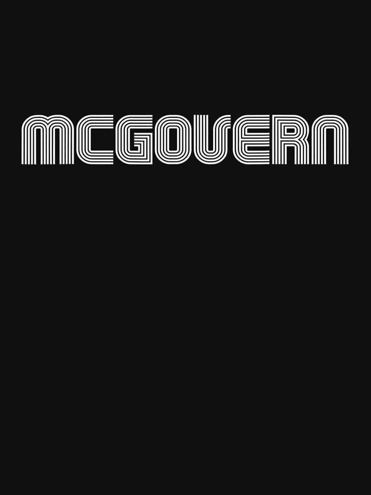 Mcgovern Name Vintage Retro 60s 70s 80s Sport Funny by lolahomya