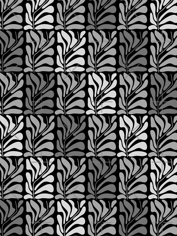 Abstract plant pattern retro style 1970s inspired by Designbyfia