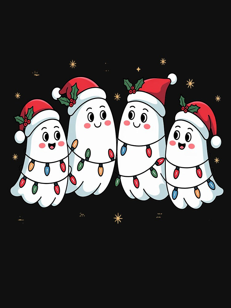 Spooky Christmas Cute Ghost Tree Cake Merry Christmas by VladoZork