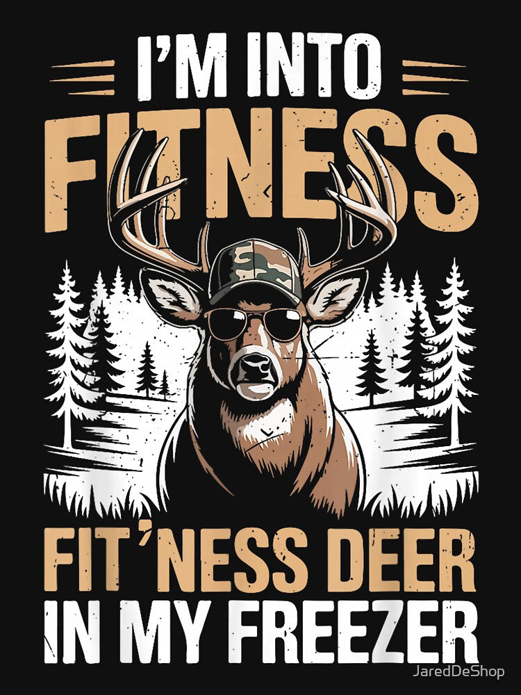 Camo Deer Hunting Men's Fitness Deer Freezer Funny Hunting by JaredDeShop