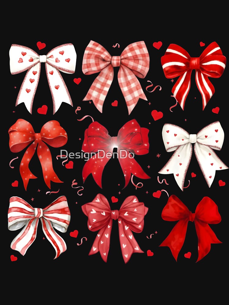 Coquette Valentine Bow, Retro Valentine, Valentines day Bow, Bow Valentine Gifts by DesignDenDo ⭐⭐⭐⭐⭐
