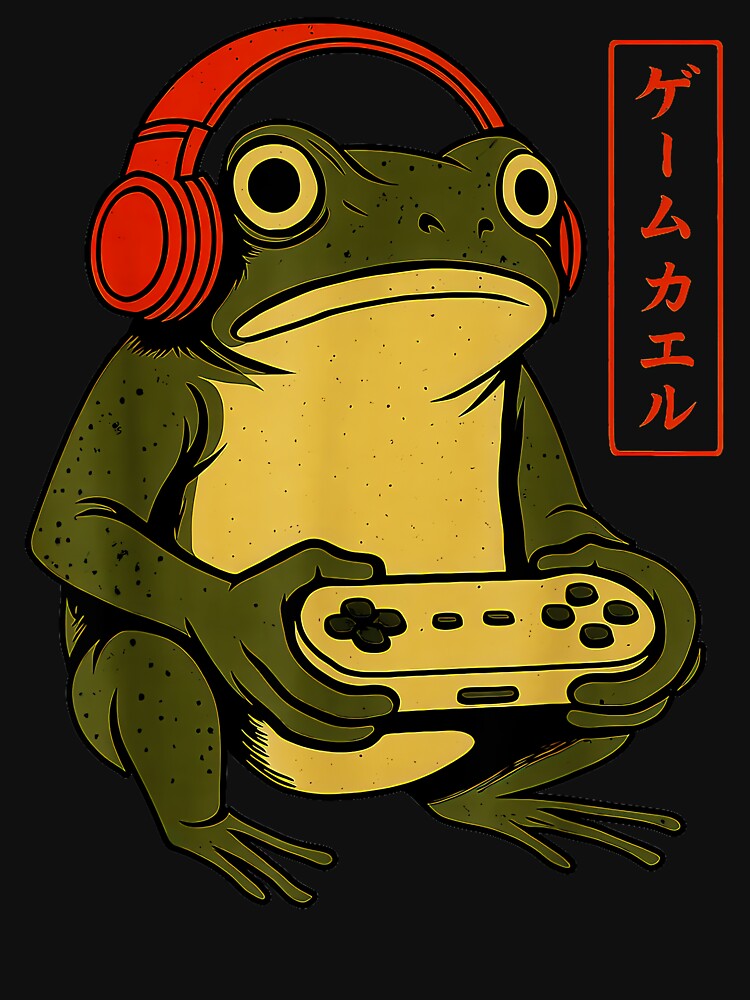 Game Frog Japanese Gaming Frog Gamer Player by SeraXYZ