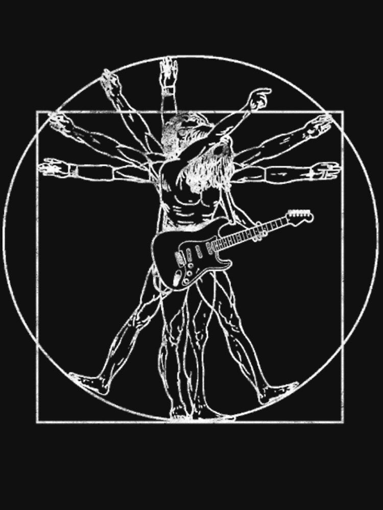 Guitars men design band music guitar by Richkanning Unisex