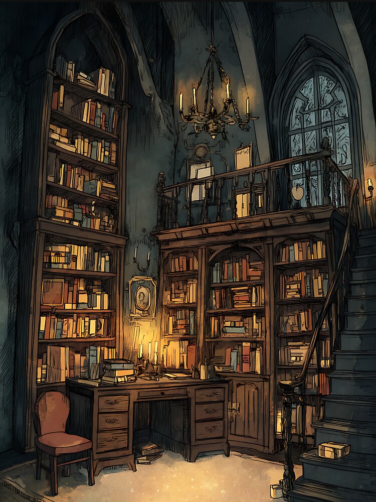 Antique Vintage Library by bapupa