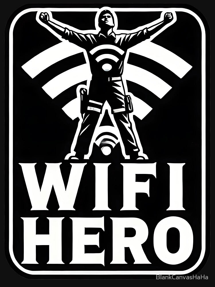 WiFi Hero – Tech Support Tee for Network Gurus by BlankCanvasHaHa