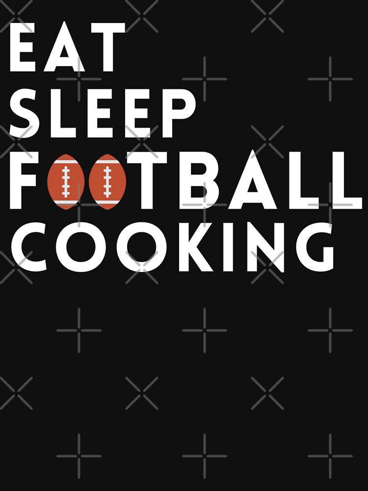 eat sleep football great gift for football and cooking by salahnewdesign