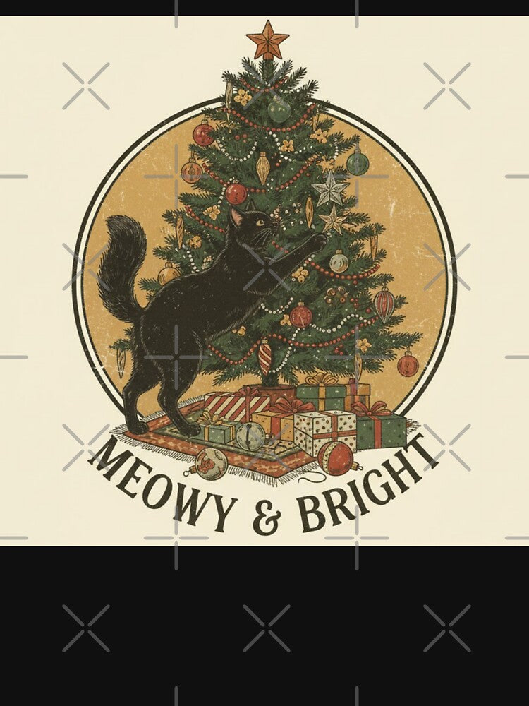 CUTE BLACK CAT CHRISTMAS by Obinne
