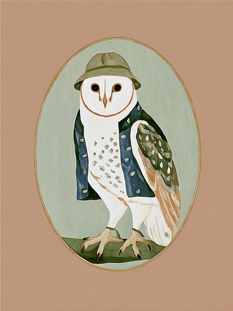 The Charming Cottagecore Owl by bapupa