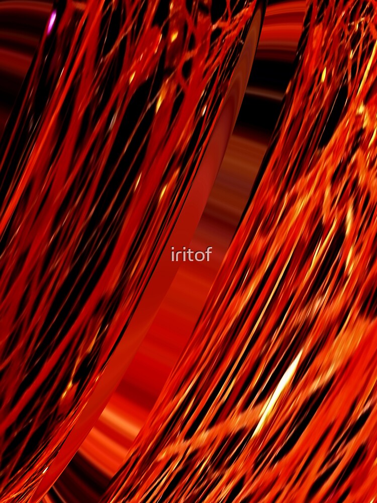 Electric fire flames Red shades by Iritof by iritof