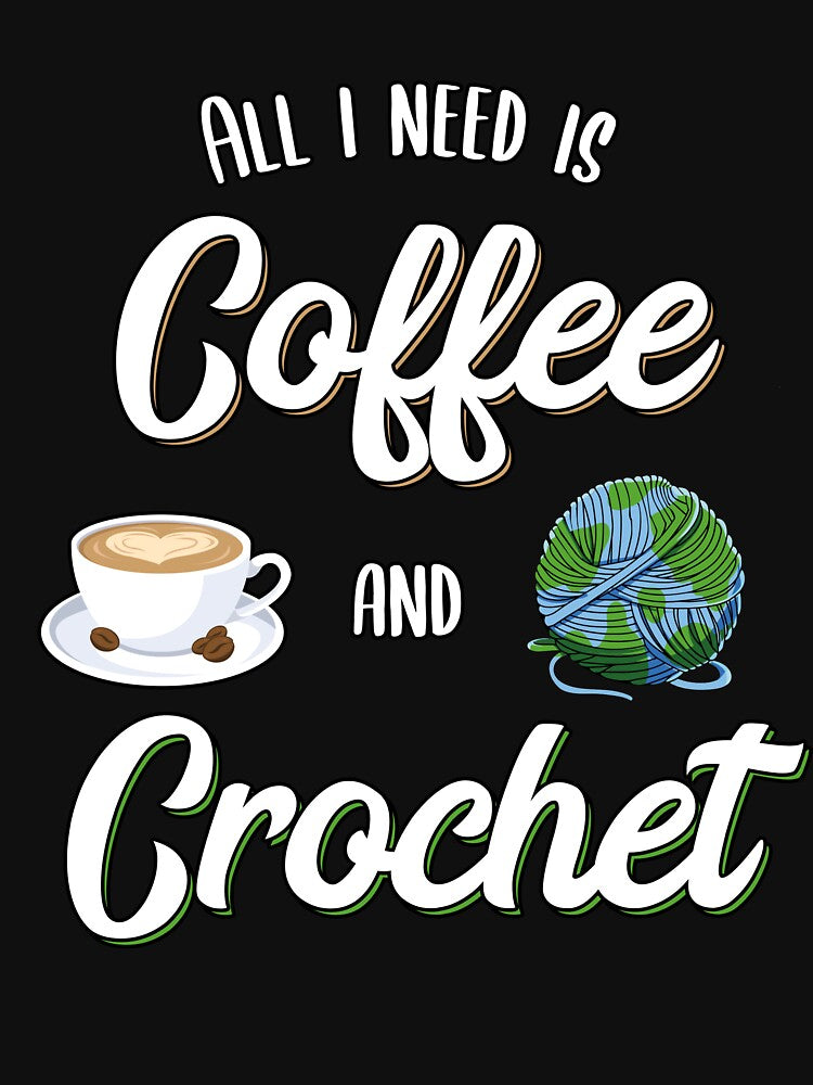 Crochet and Coffee Knitting Coffee Lover Gift Idea by MGO-Design