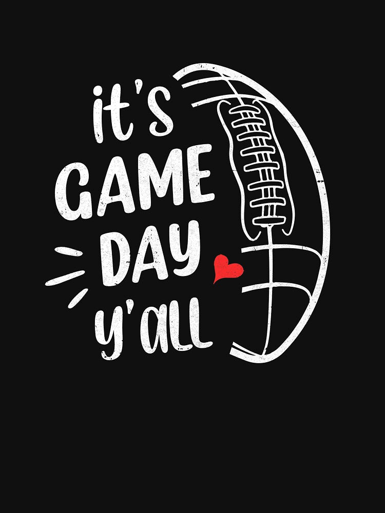 It's Game Day Y'all Funny Football Women Football Mom by cadieuxart