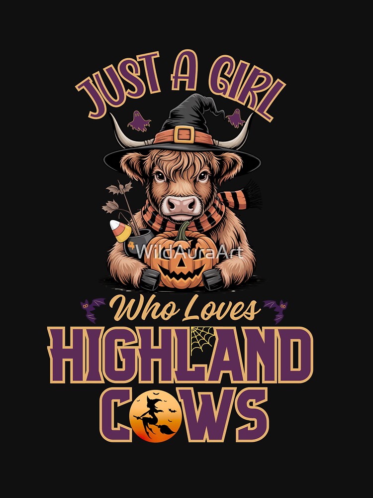 Just A Girl Who Loves Highland Cows Halloween Costume by WildAuraArt