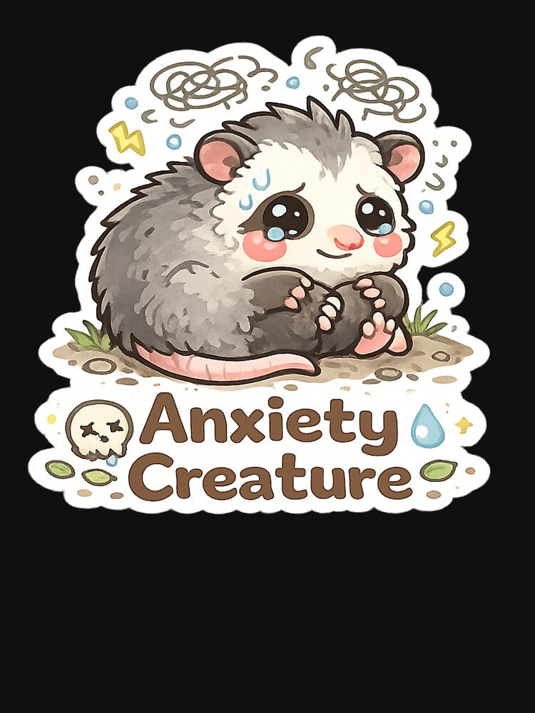 Emotional Support Animals - Anxiety Creature – Cute Kawaii Opossum Emotional Support Animal by MoodMinistry