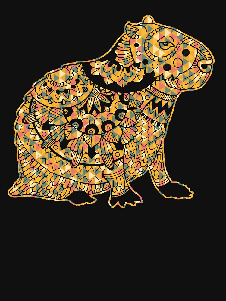 Capybara - Capybara Geometric by UnknownArtistt