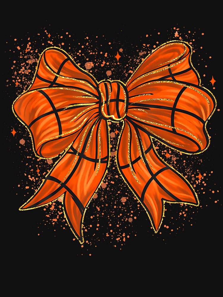 Cute Basketball Coquette Bow Basketball Bow Girls Game Day by RubySandy