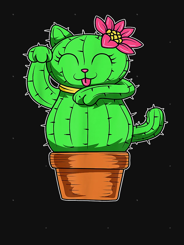 Cactus Cat Gardener Garden Cactacea Plante Succulente Cactus by BobaAndBearSvg