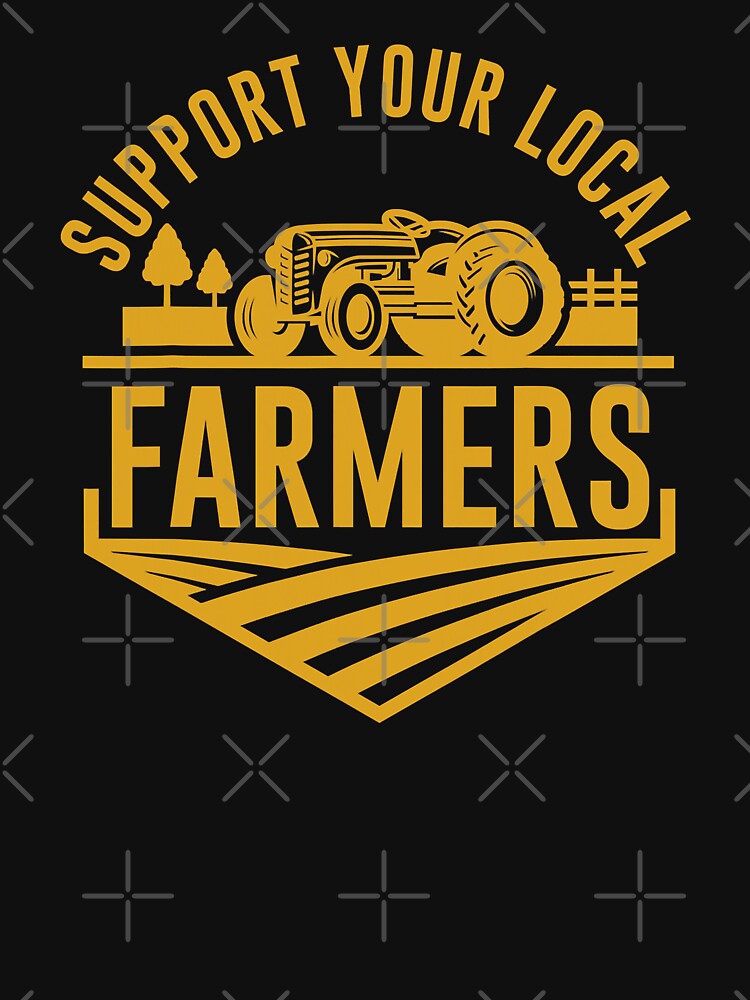 Farm Local Food Patriotic Farming Gift Idea Farmer by GardNewerd