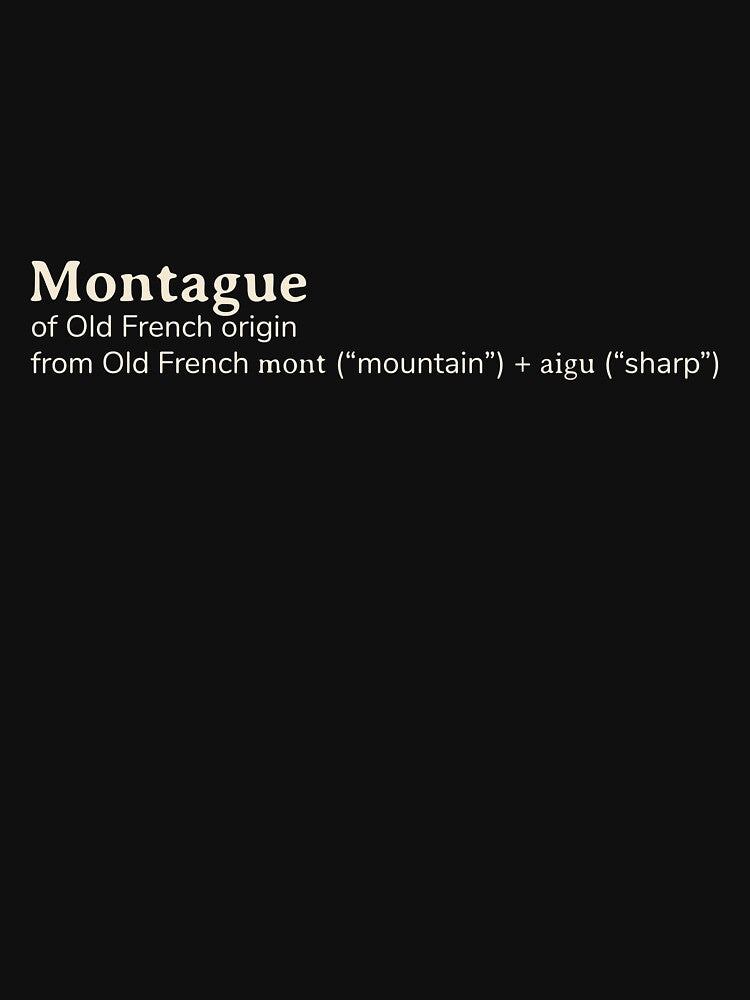 Montague name etymology by YourNameStory