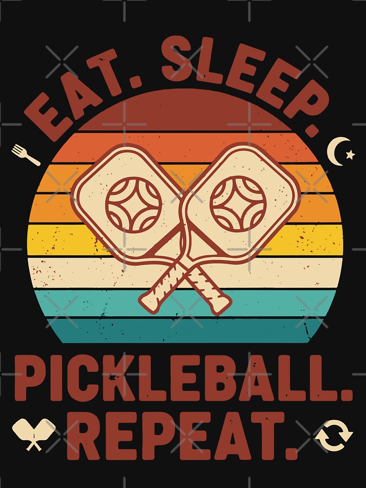 Pickleball Eat Sleep Pickleball Repeat Funny by LuminOrb