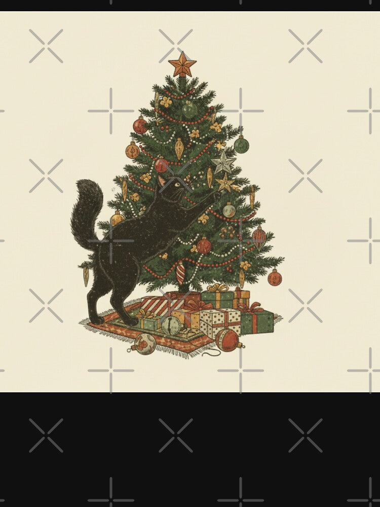 BLACK CAT CHRISTMAS by Obinne