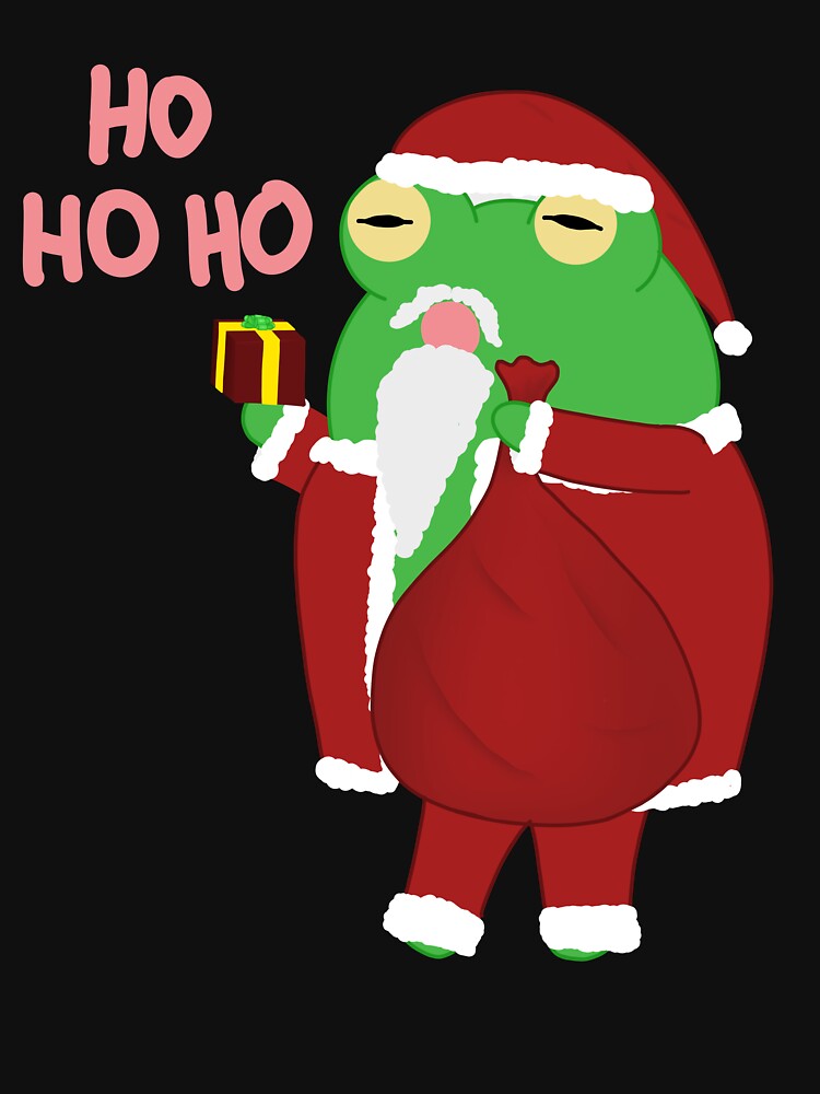 Festive Santa Frog Gift Giver – Cute Holiday Frog by Aku-passion