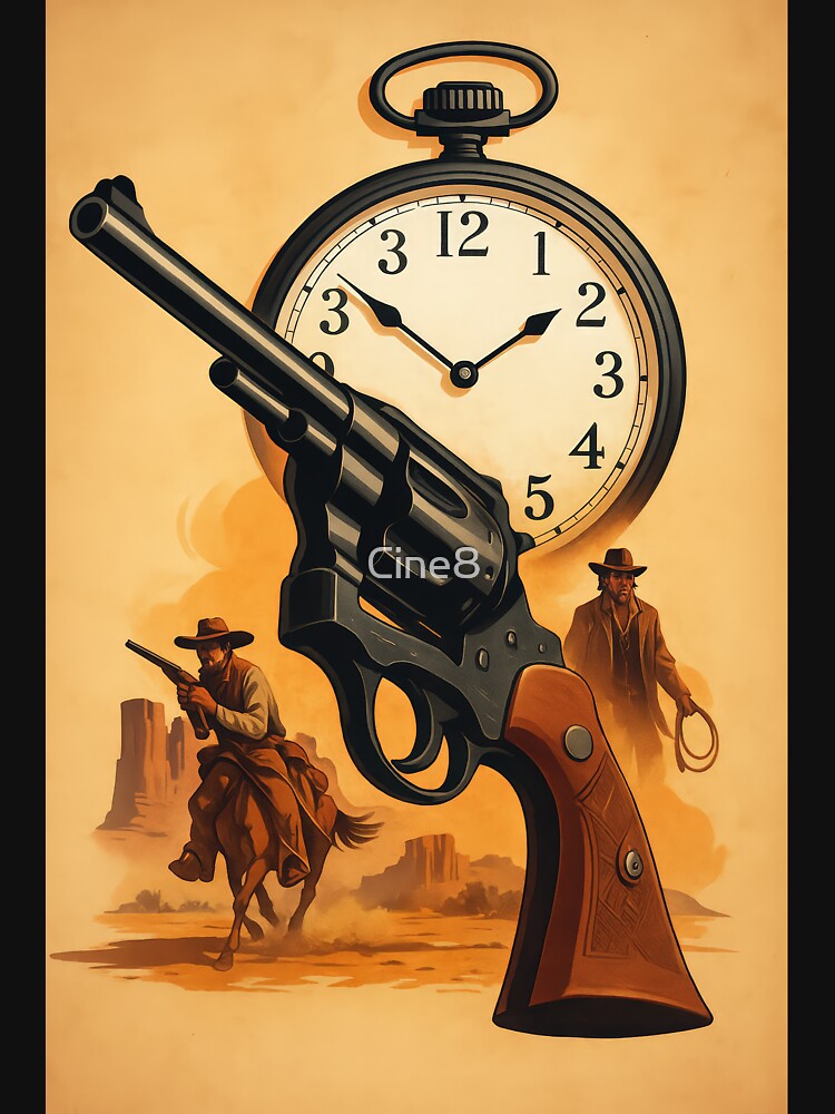 Western Pocket Watch Revolver Showdown by Cine8