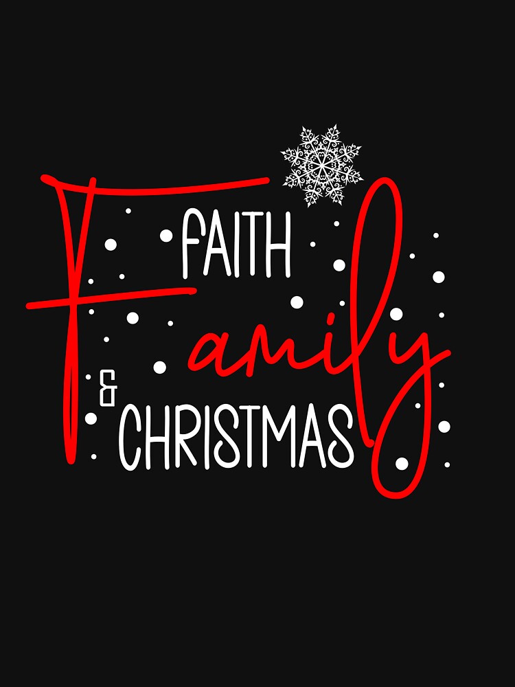 Faith Family _ Christmas Shirt, Merry and Bright Shirt, Merry Christmas Shirt, Winter Shirt, Holiday SHirt by LauraGaby