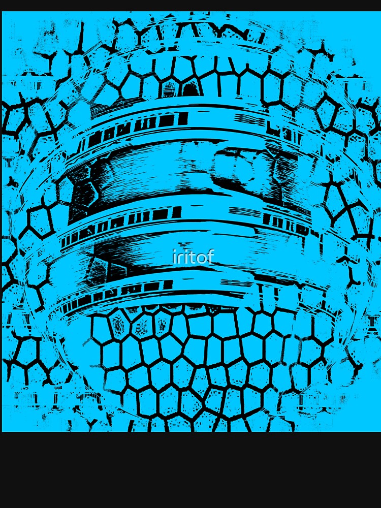 Black net over Light Blue color by Iritof by iritof