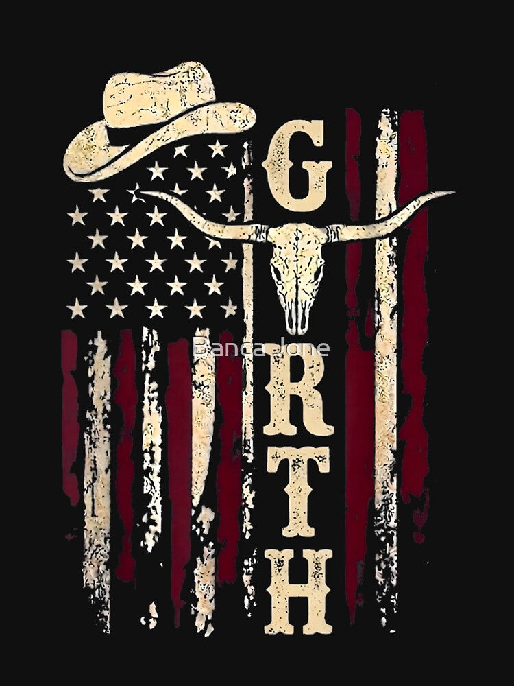 Vintage Garth Name Flag Gift for Men Women by BancaJone