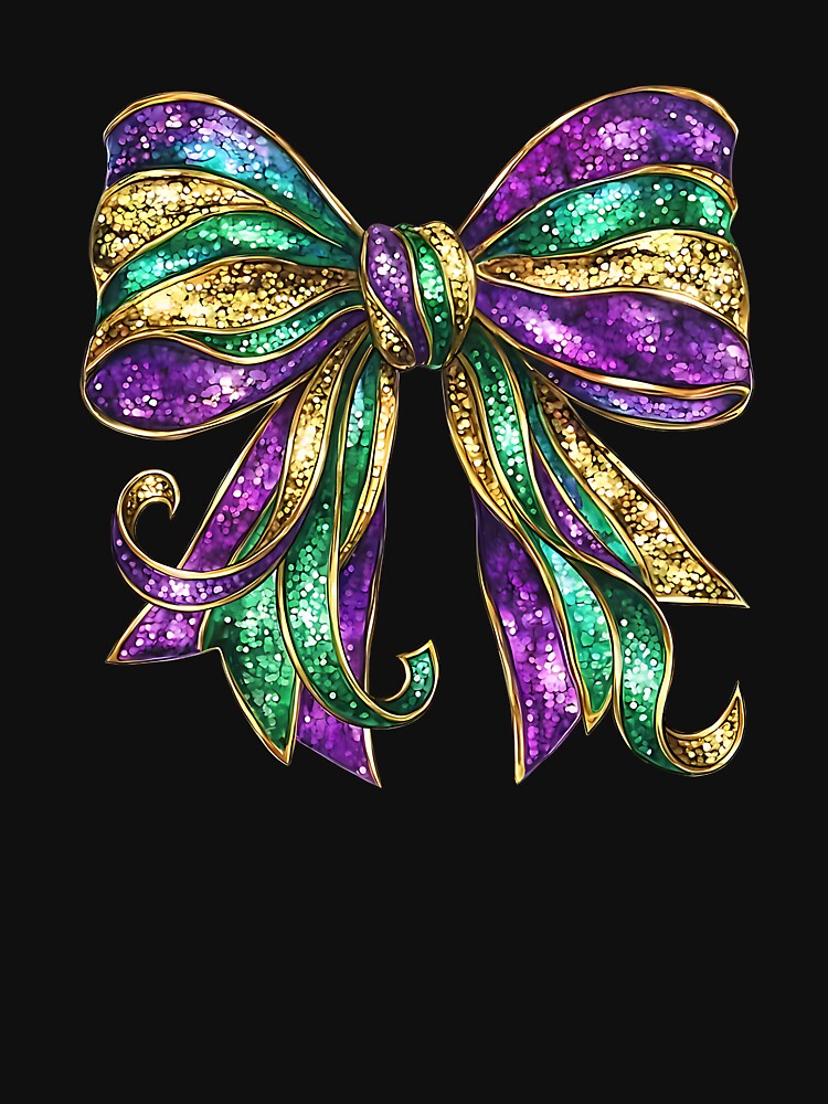 mardi gras coquette bow women men Womens by Boutkimaewab