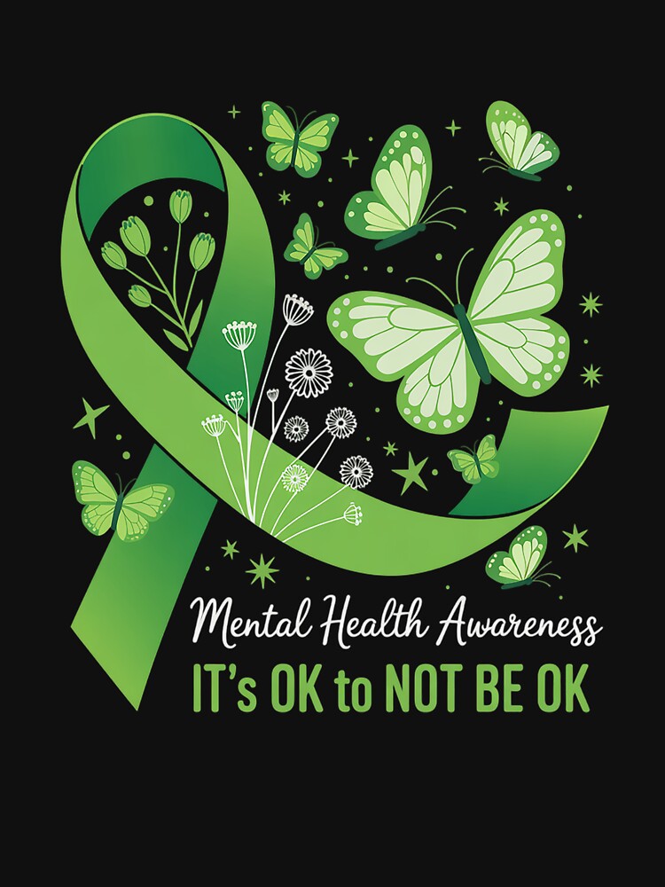 Mental Health Awareness Support Ribbon by SiegridOffical