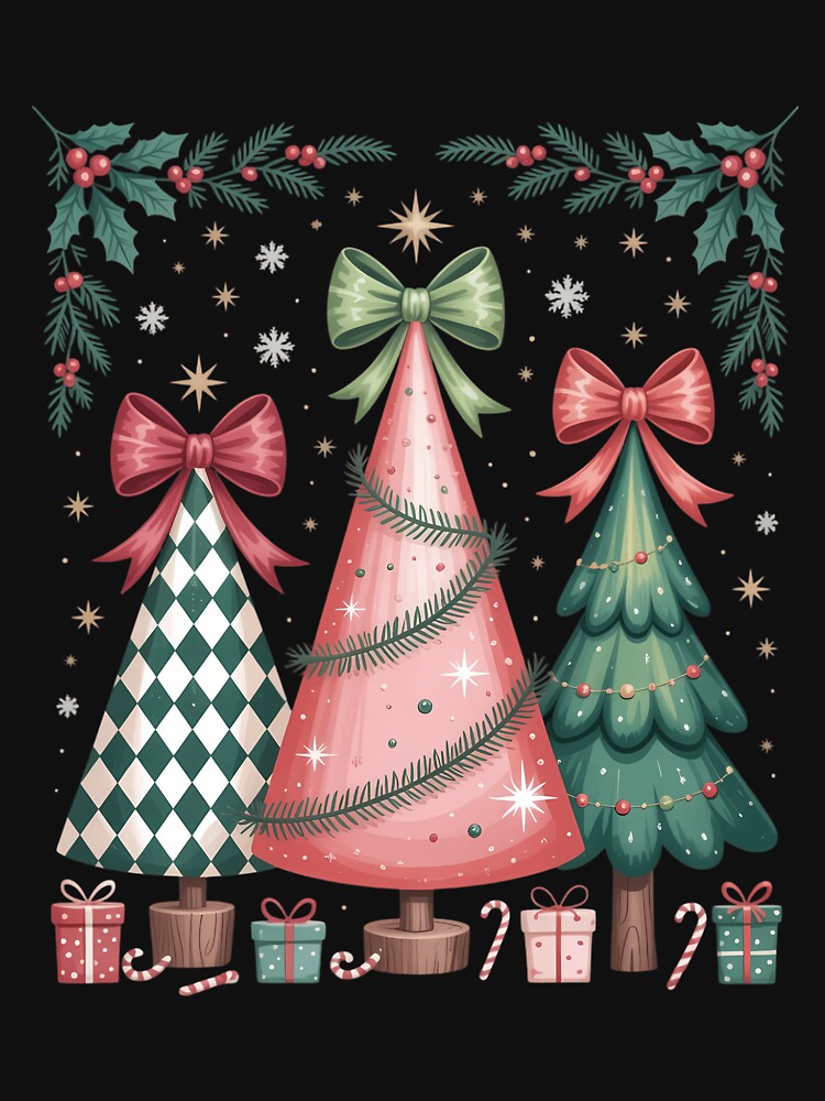 Christmas Tis The Season Coquette Bow Christmas Tree by Turbotine