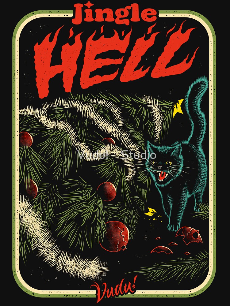 Jingle Hell: Christmas Chaos – Dark Holiday Humor Art by Vudu! ⚡ Studio