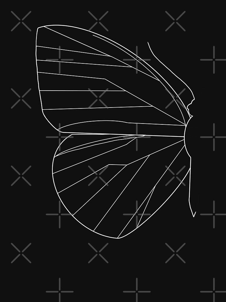 Minimalist Butterfly by Valeria-Art