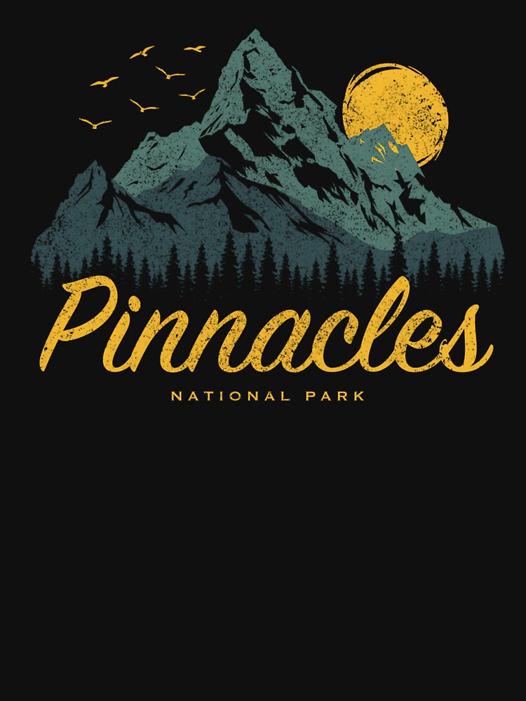 Retro Pinnacles National Park US Vintage Pinnacles by Ilyablo