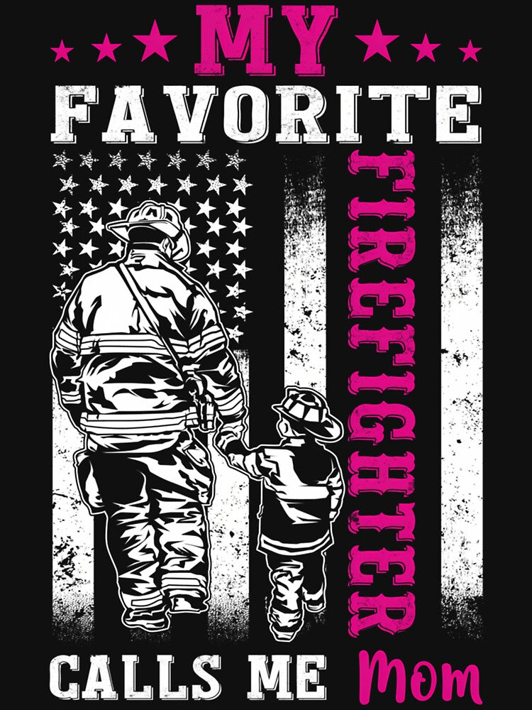 Firefighter Mom Shirt Design by Japaneseartpx